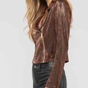 Metallic Moto jacket